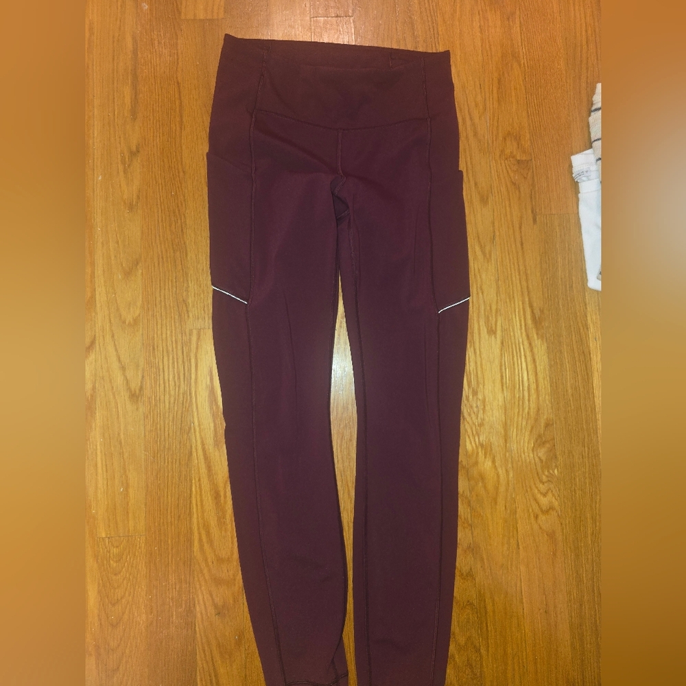 lululemon athletica Burgundy Leggings